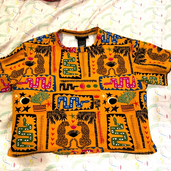Nooworks Tops - Like new Nooworks Desert Disaster crop top tee